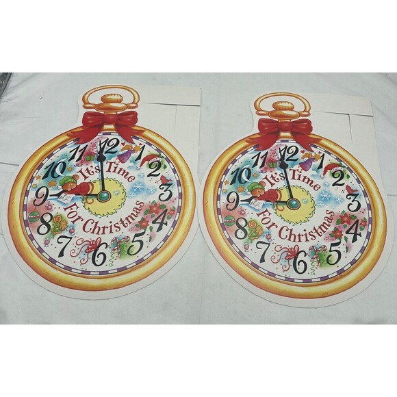 Vintage Paper Magic Group 2 It’s Time For Christmas Die Cut Decoration Paper 12” - Picture 8 of 14